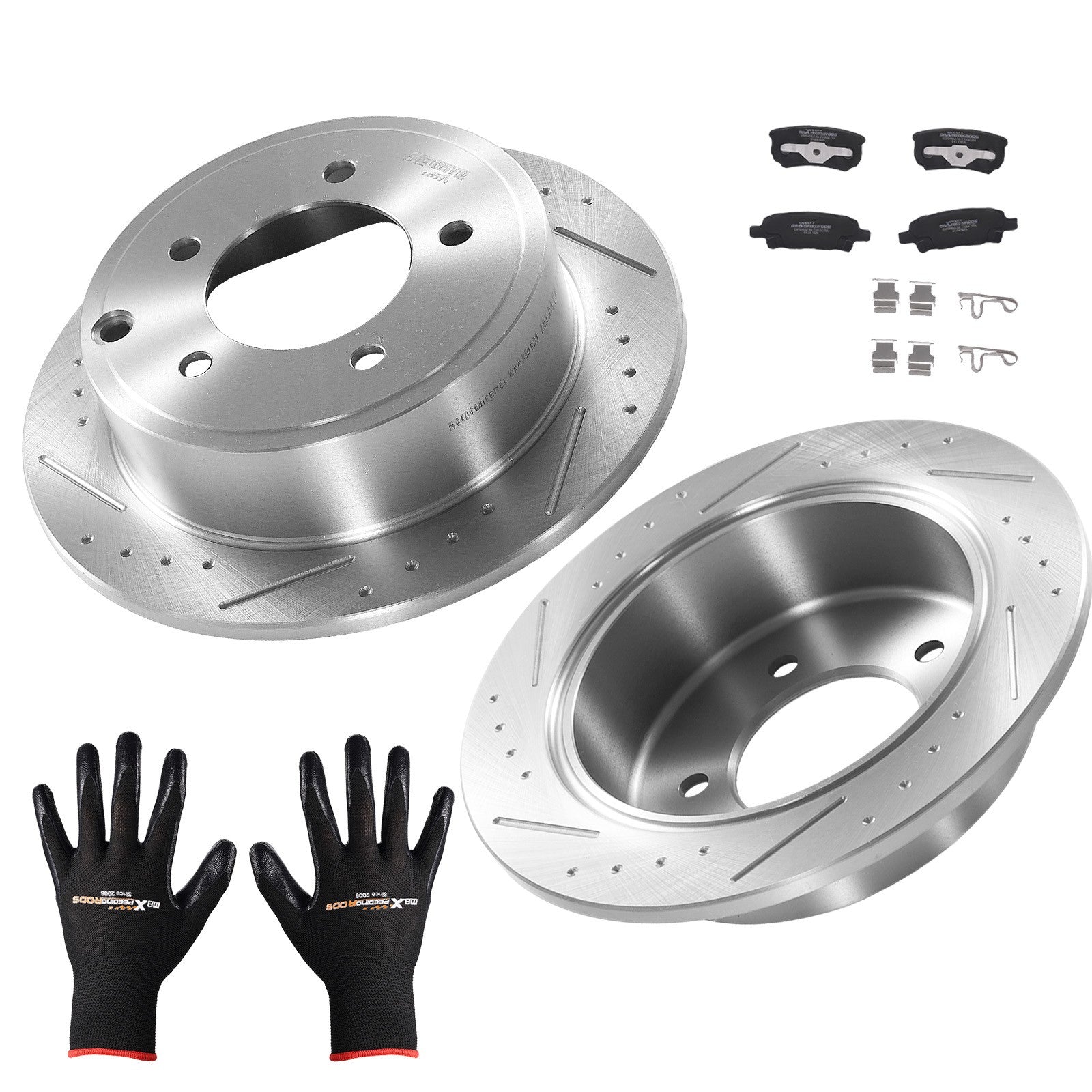 Rear Brake Rotors & Ceramic Pads Kit for Jeep Patriot Compass