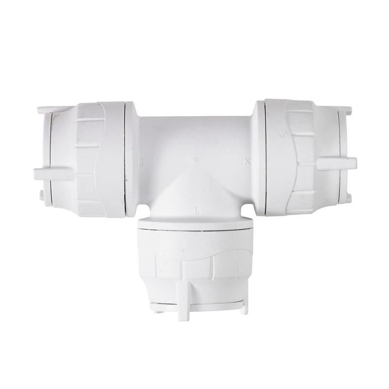 22mm Polyfit Push Fit Equal Tee Pack of 10