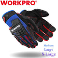 WORKPRO Heavy Duty Work Gloves M/L/XL Synthetic Leather Impact Working Gloves US