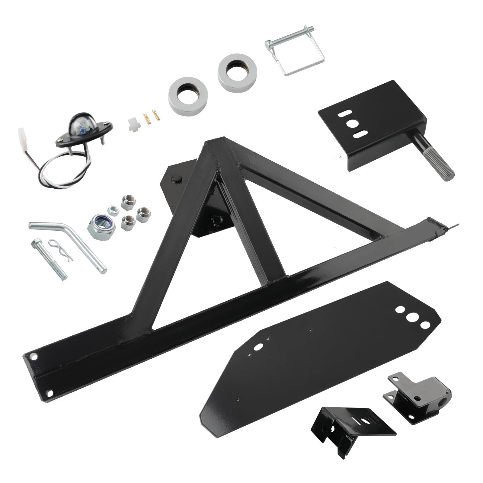 Black Tire Carrier W/ Drop-down Painted Fit For Hummer H2 2003 2004