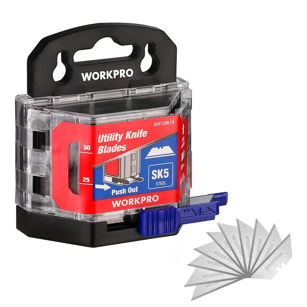 50pack Utility Knife Blades Sk5 Steel Razor Blades Box Cutter Blades