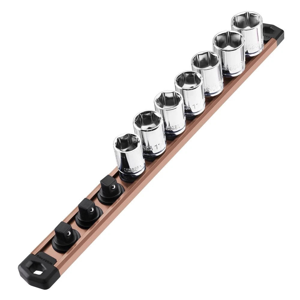 3/8 Drive Magnetic Socket Organizer Aluminum Alloy Heavy Duty Socket