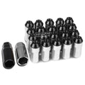 M12x1.25 53mm Tall 23mm Od Silver Aluminum Jdm Lug Nuts With