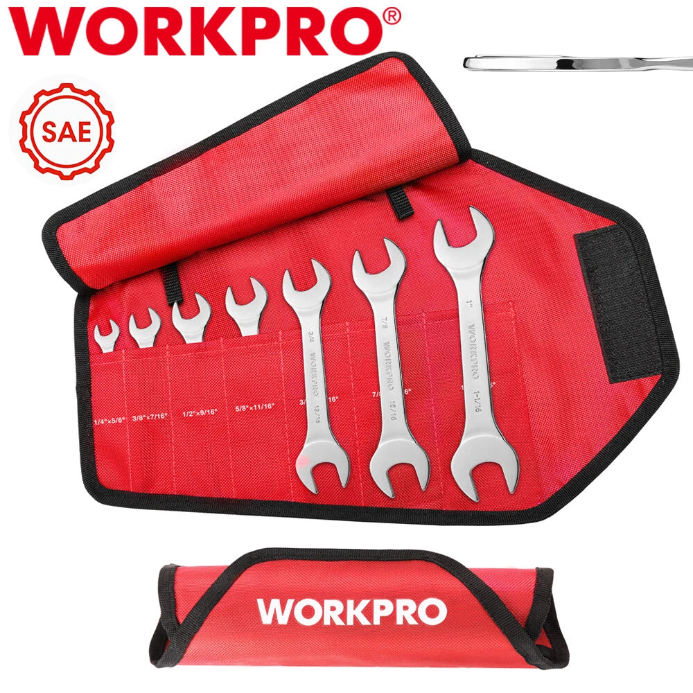 Workpro Wrench Set Ultra-slim Open End Thin | Built Supply Co