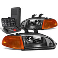 For 1992-1995 Honda Civic Black Housing Clear | Built Supply Co