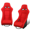 Pair Woven Fabric Fiberglass Red Fixed Position | Built Supply Co