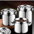 304 Stainless Steel Dry Food Container With Silicone Gasket For