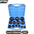 13pc Spindle Nut Socket Kit for Ball Joints Axle Locknuts KM Groove