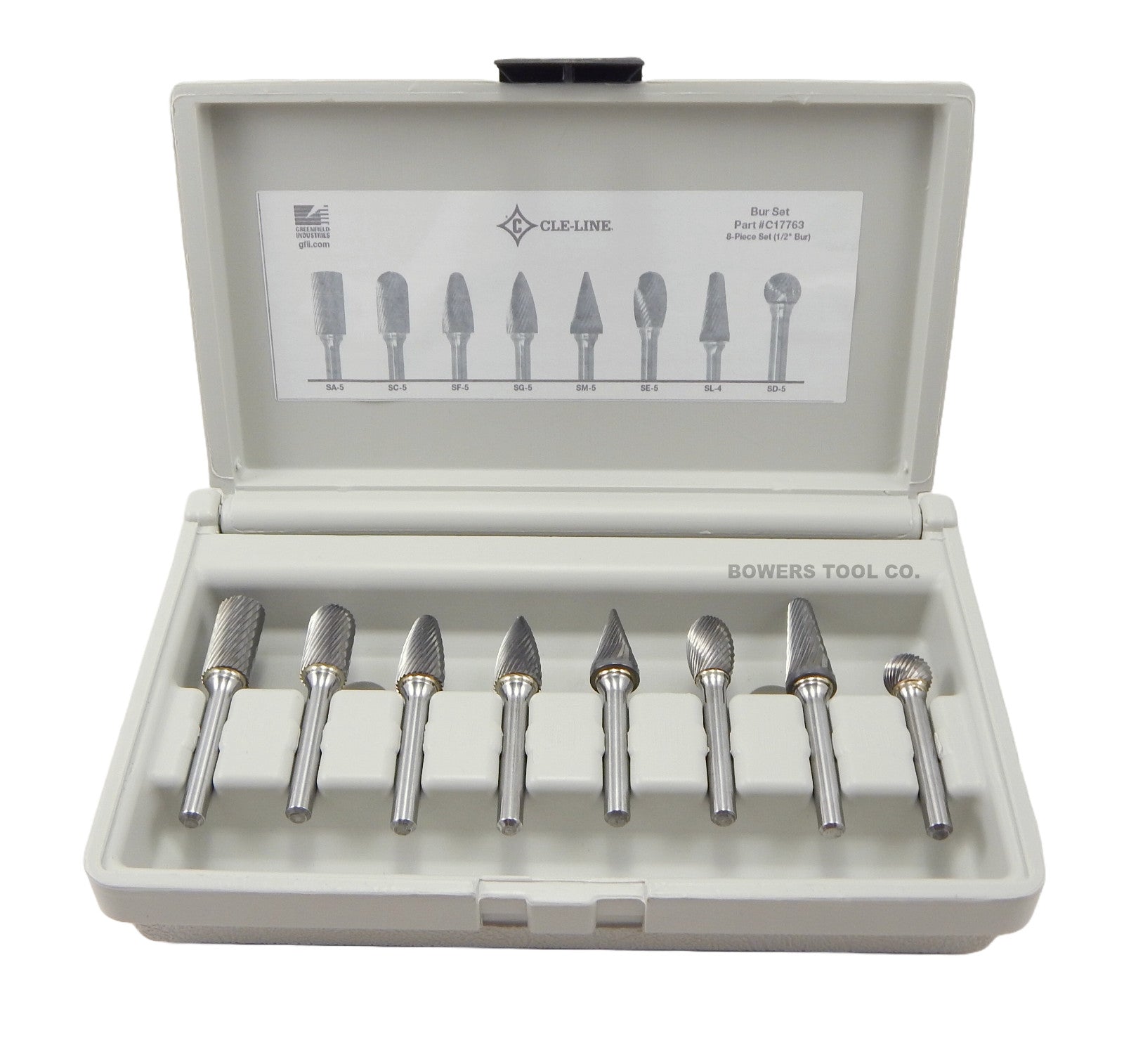 Cle Line 8pc Carbide Bur Set
