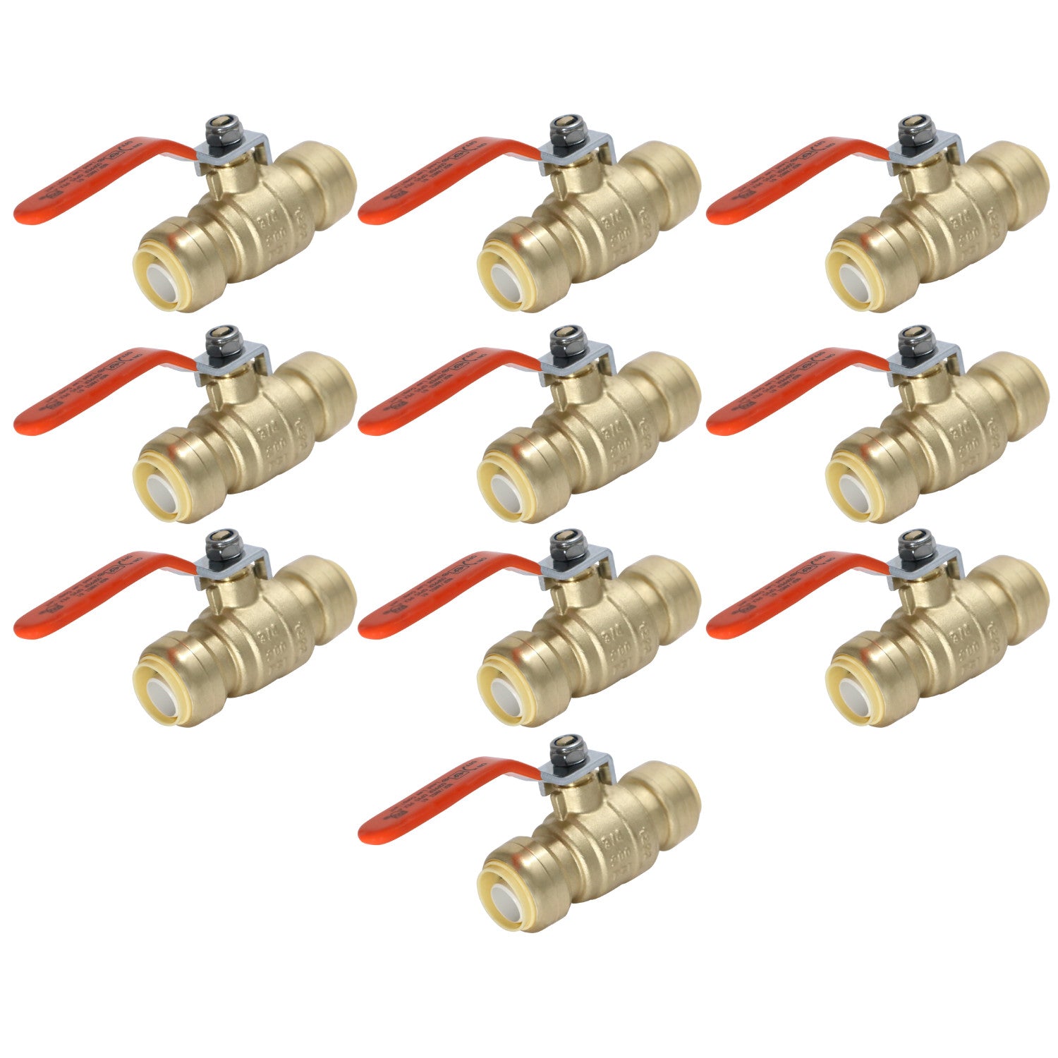 XFITTING 3/4" Push Fit Ball Valve - 10 Pack