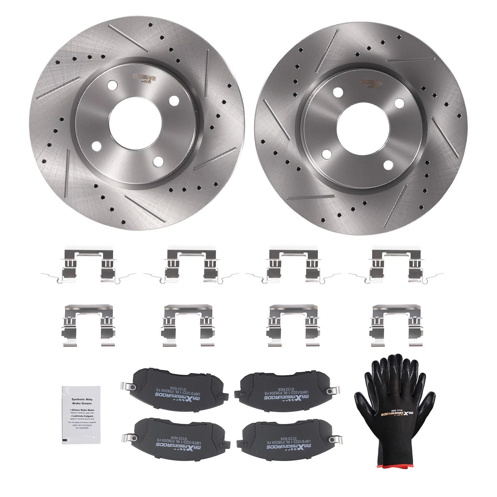 Front Disc Brake Rotors with Pads for Nissan Cube 2009-2014 Versa 2007-2012