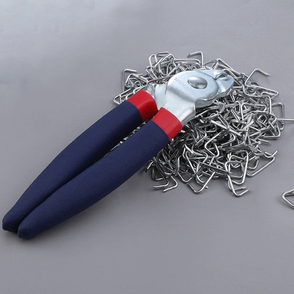Bent Hog Ring Plier W/ 3/4" Hog Ring Galvanized Steel Hog Rings Max