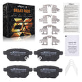 Rear Brake Pads Kit for Toyota Prius 2010-2022 Lexus CT200h 2011-2017