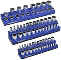 WORKPRO Magnetic Socket Organizer Set 3PC Socket Holder Set by WORKPRO