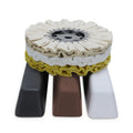 6 Piece Aluminum Buffing Kit: 8" Airway Buffing Wheels &amp; XL Polishing Compounds