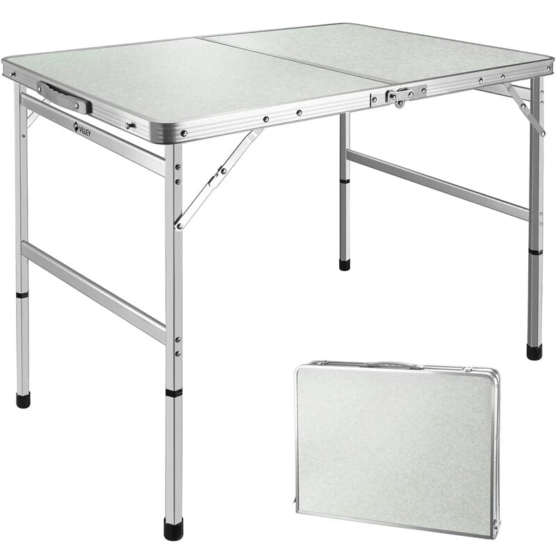 Villey 2ft Folding Lightweight Camping Table Portable Table