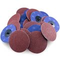 25PCS 3 in 80 Grit Aluminum Oxide Quick Change Die Grinder Sanding