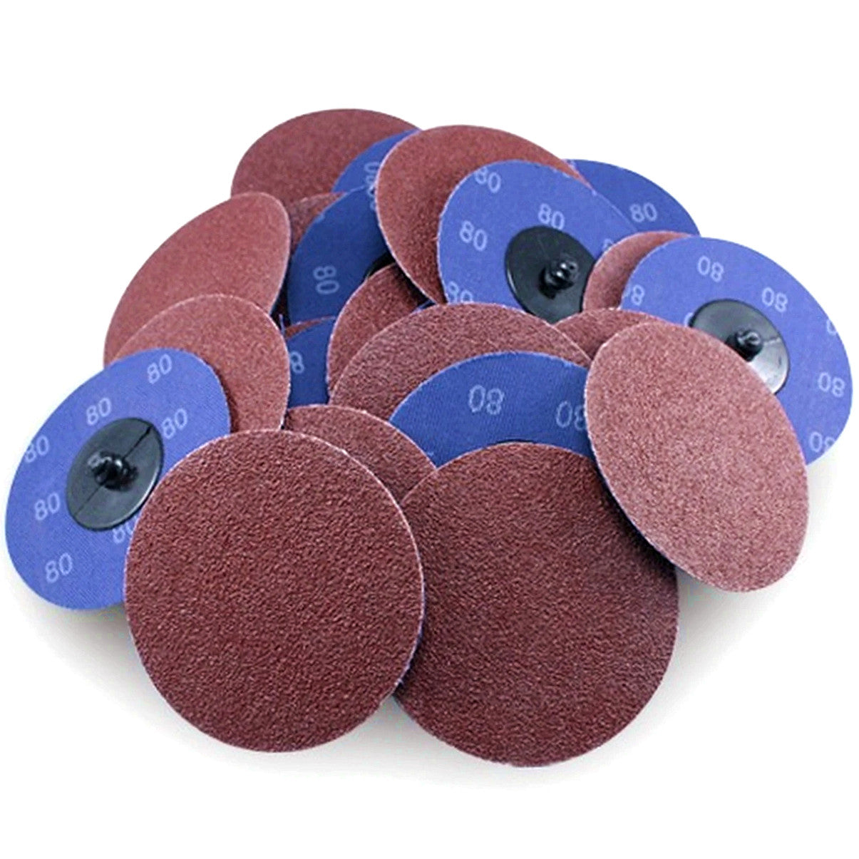 25PCS 3 in 80 Grit Aluminum Oxide Quick Change Die Grinder Sanding