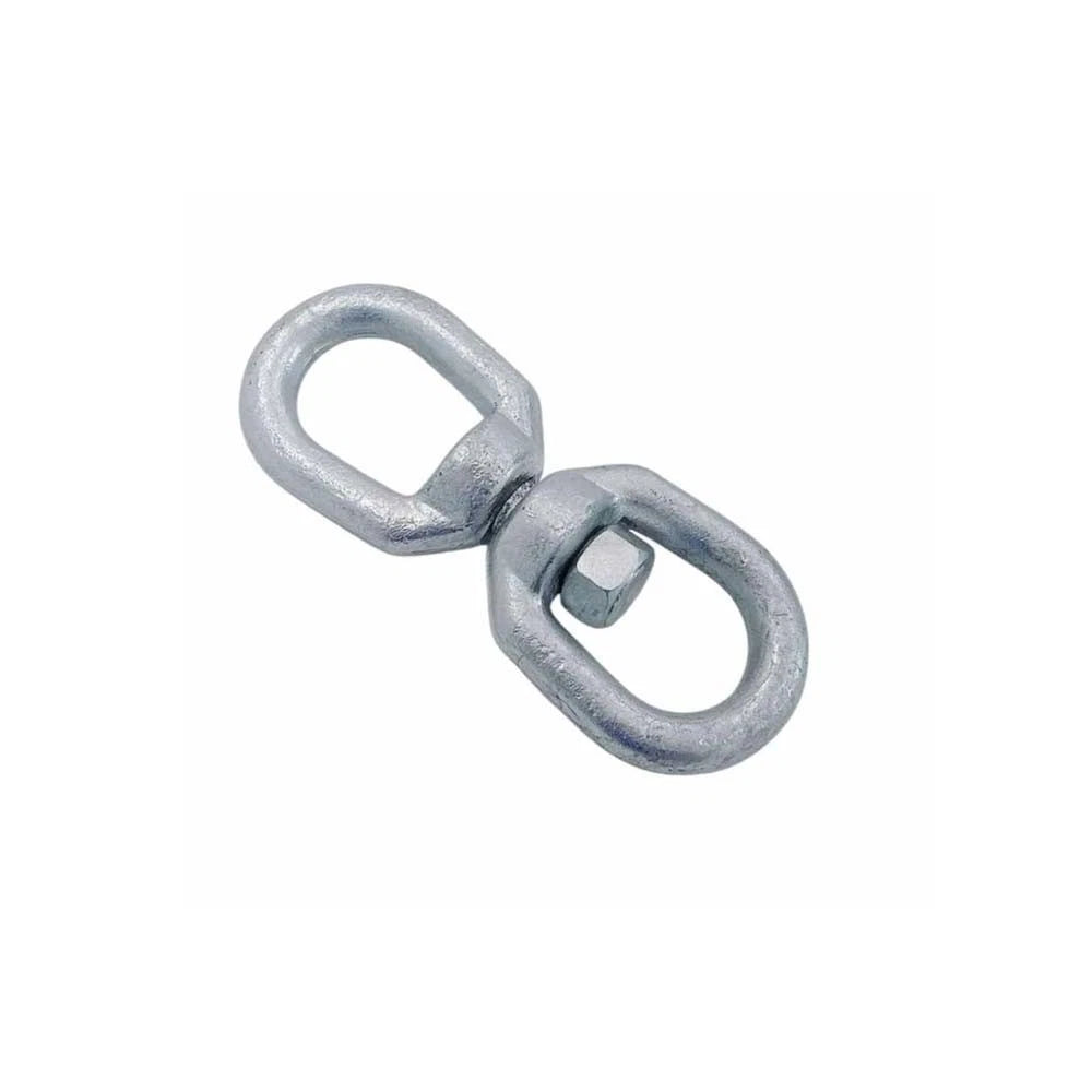Eye & Eye Swivel Shackle Galvanized Steel Drop Forged 10000 Lbs D