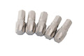 5pc S2 Steel Torx Impact Screwdriver Bits Set by Unbranded