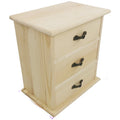 Diy Assembly Three Drawer Wooden Jewelry Box Pine Wood For Efficient