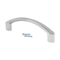 Rok Perky Arch Style Nickel Kitchen Cabinet Pull Handle 3-3/4"