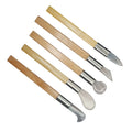 Agate Burnisher With Wooden Handle Set #1 To #5 Size 8" - Jewelry