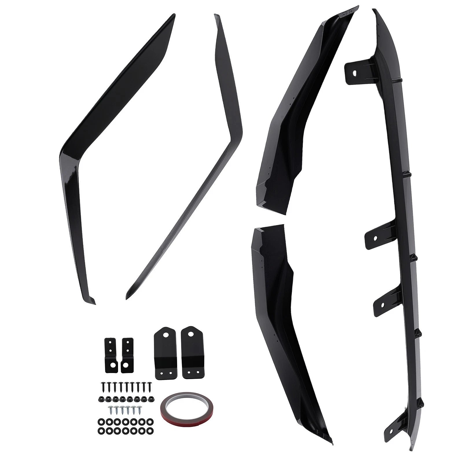 Lower Splitter Guard for Honda Civic 2022-2024 MC Style Front Black Bumper Lip