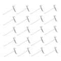 6 Inch Gloss White Metal Wire Gridwall Hooks Panel Display Hanger