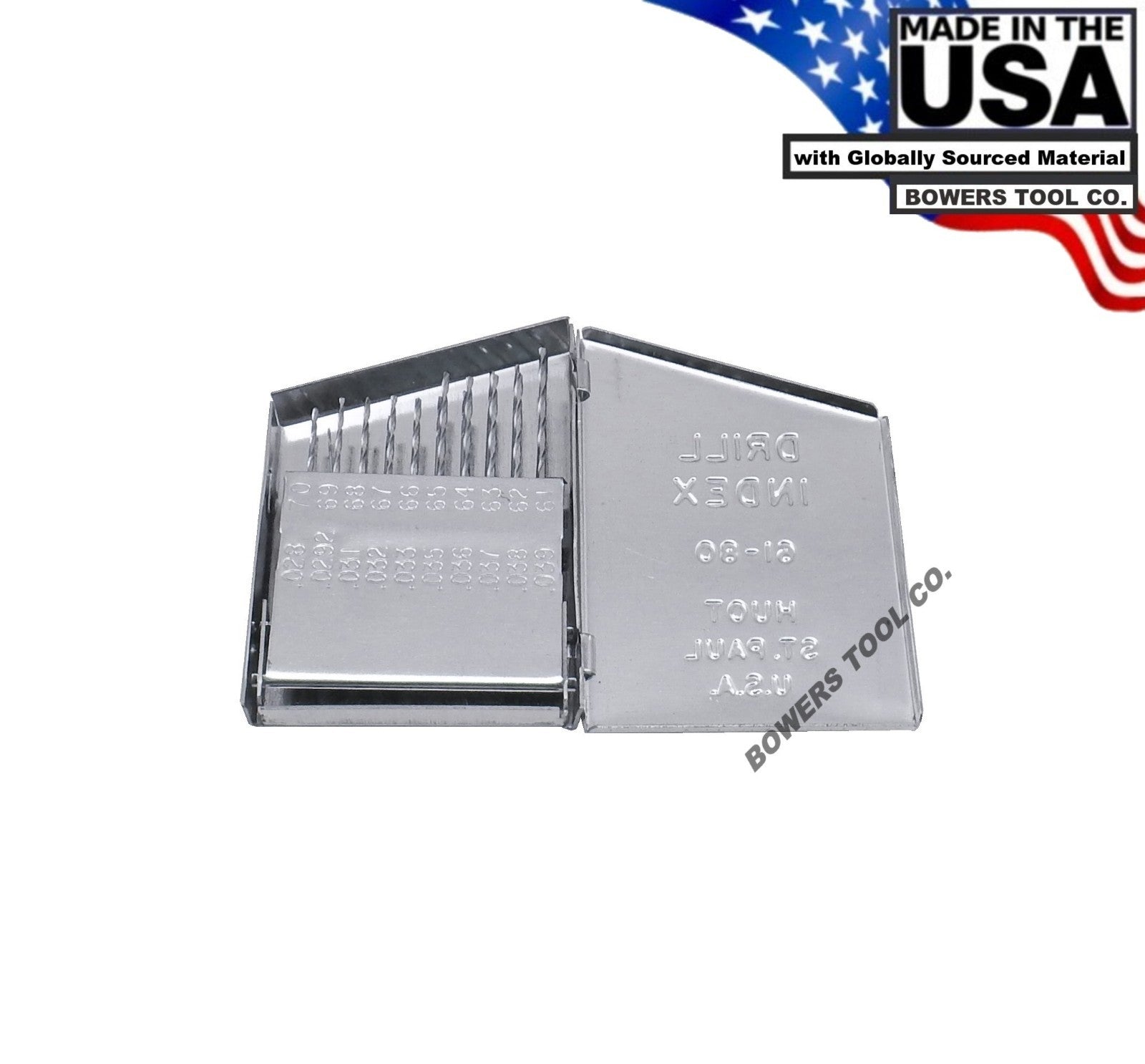 Norseman 20pc HI-Moly Wire Gauge Drill Bit Set