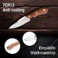 Duratech Knife Wood Handle W/molded Sheath