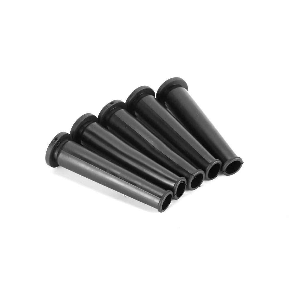 Set Black Rubber Wire Protector Cable Sleeve-boot Cover For Angle