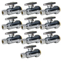 10 Pack  XFITTING  1/2" Push Fit X 3/8" OD Straight Sto