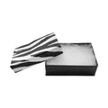 Zebra Jewelry Gift Boxes Cotton Filled Batting 3-1/4 X 2-1/4