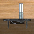 20 Concealed Wardrobe Connectors Steel Clips For Cabinets And