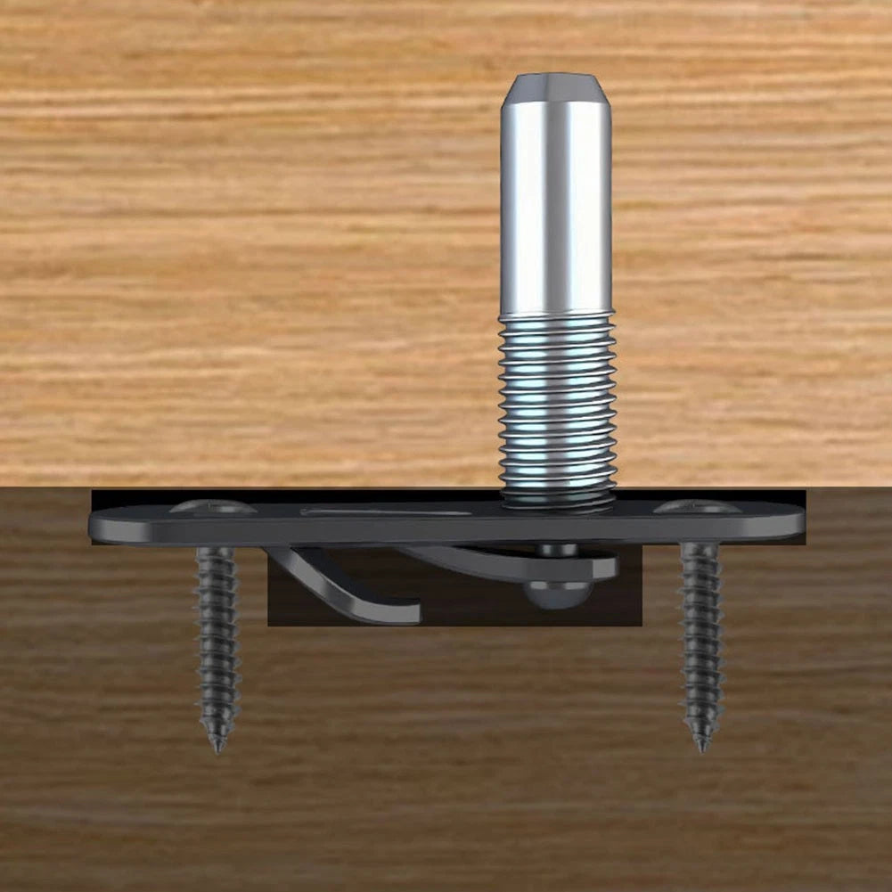 20 Concealed Wardrobe Connectors Steel Clips For Cabinets And