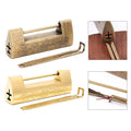 Brass Padlock With Vintage Chinese Engravings For Jewelry Boxes And