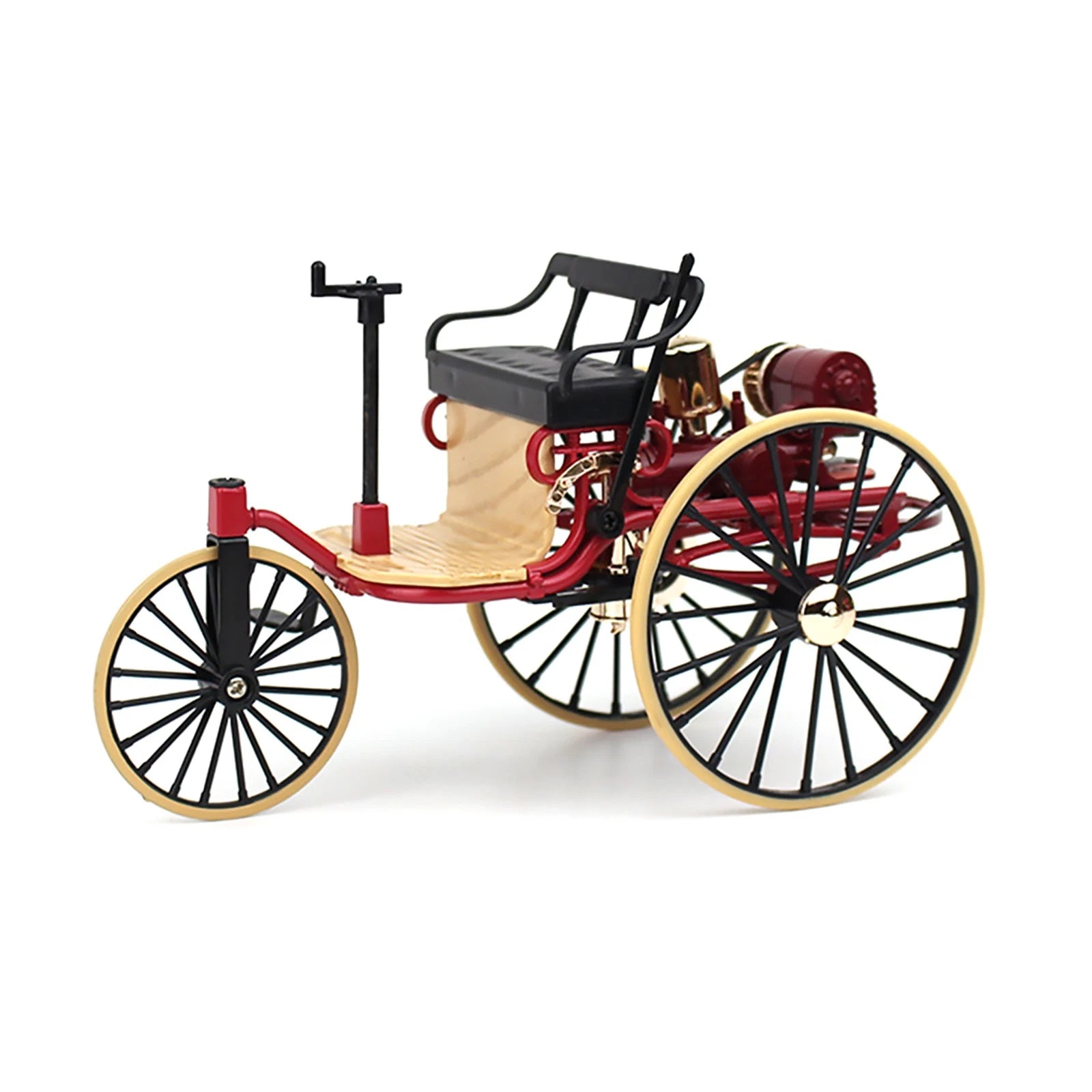 1:12 Scale Classic Tricycle Model Ornaments High Simulation Retro