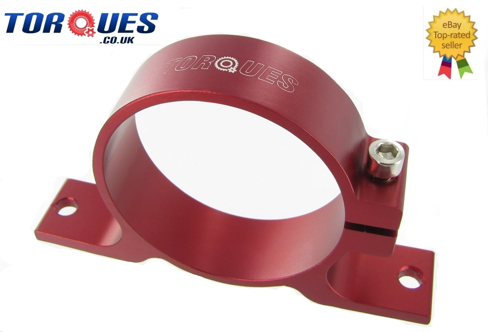 Red Anodised Billet Fuel Pump Filter Clamp Cradle