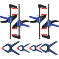 8PCS Clamp Set 4PC 4-1/2" Mini Bar Clamp 4 Spring Clamps Light-Duty