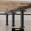 Heavy Duty Bed Frame Support System With Adjustable Rods For Stability