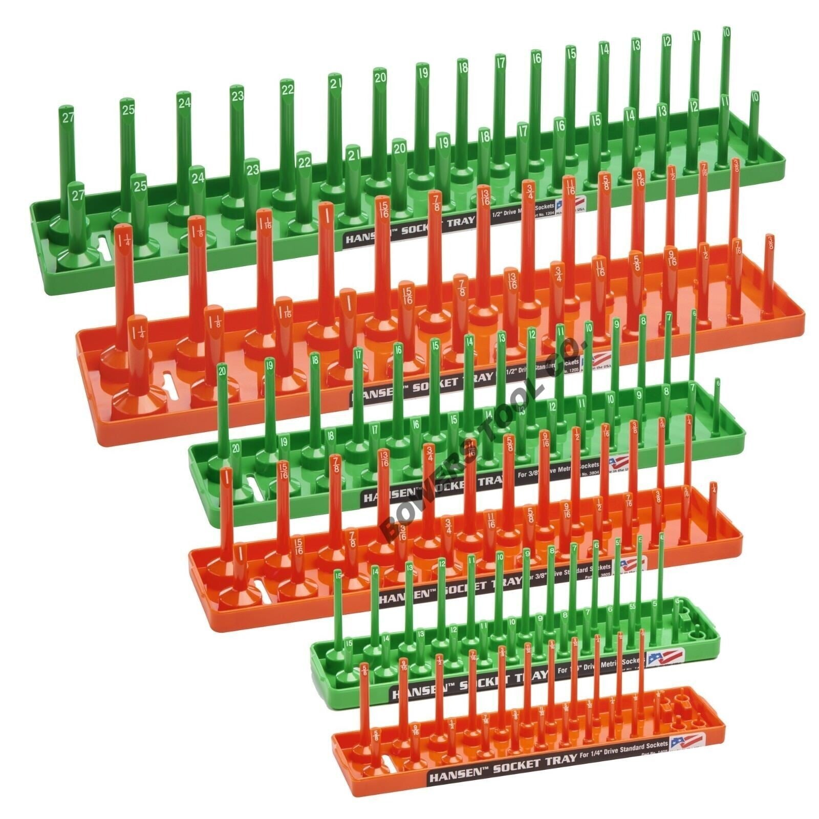 Hansen 6pc Socket Organizer Tray Rack Holder