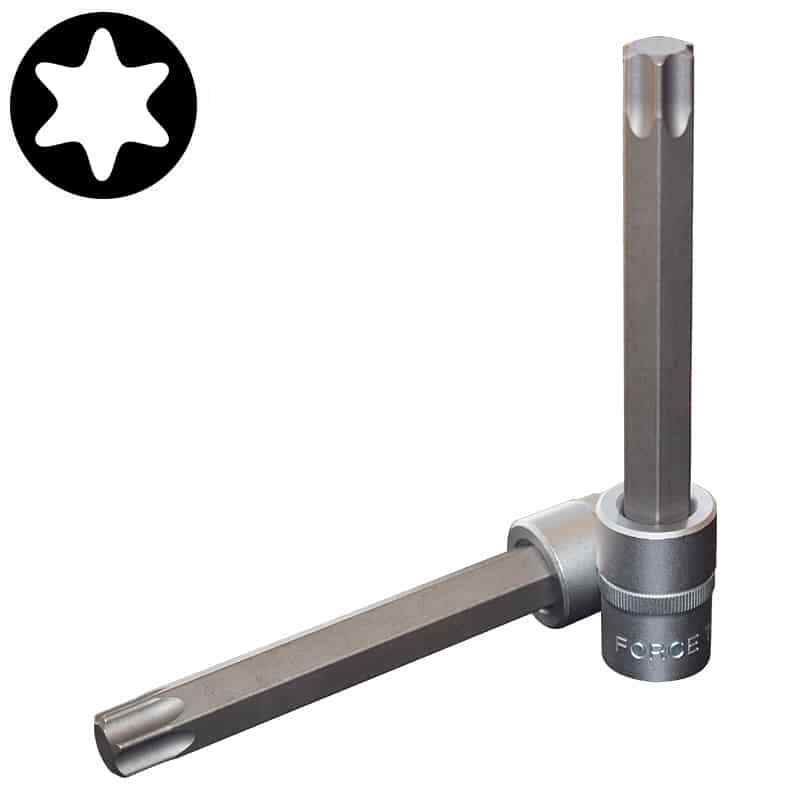 Force / Selta Taiwan 1/2" Dr Star Torx Socket Bit T20-T80 55-140mmL