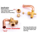Brass 3 Way Valve For Ac Systems Compatible With Split Indoor Outdoor