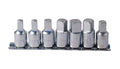 7pc Oil Drain Sump Plug Key 4pt Square Socket Bit Set