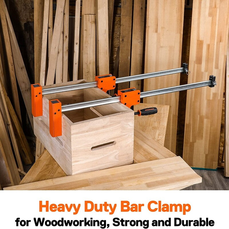 Jorgensen 2pc 30" Bar Clamp Set 90° Parallel Clamp