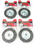 Mibro 4" Knotted Stringer Bead Wire Wheels - Angle Grinder by Mibro