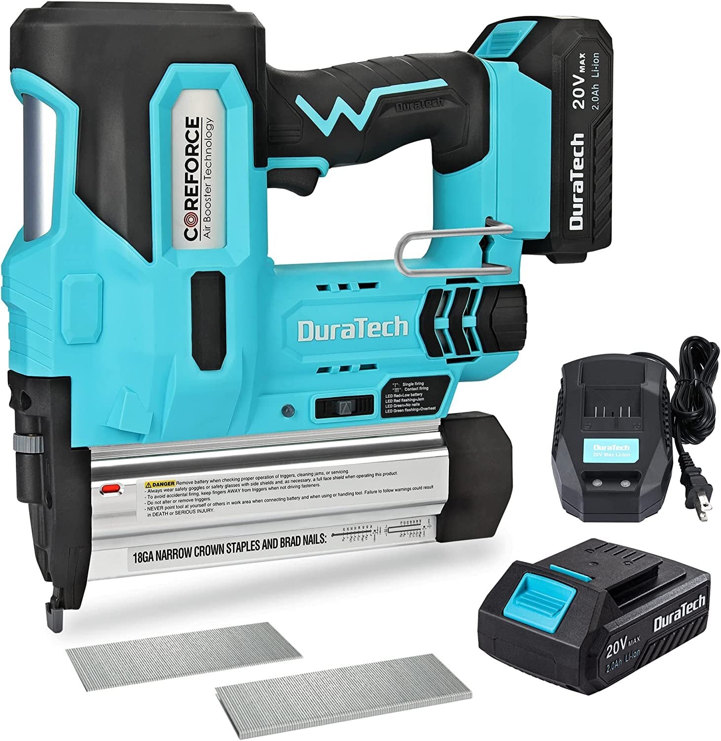 2-IN-1 Cordless Brad Nailer Staple Gun