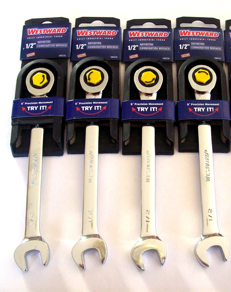 Westward 1/2" Gear Ratcheting Wrench Set