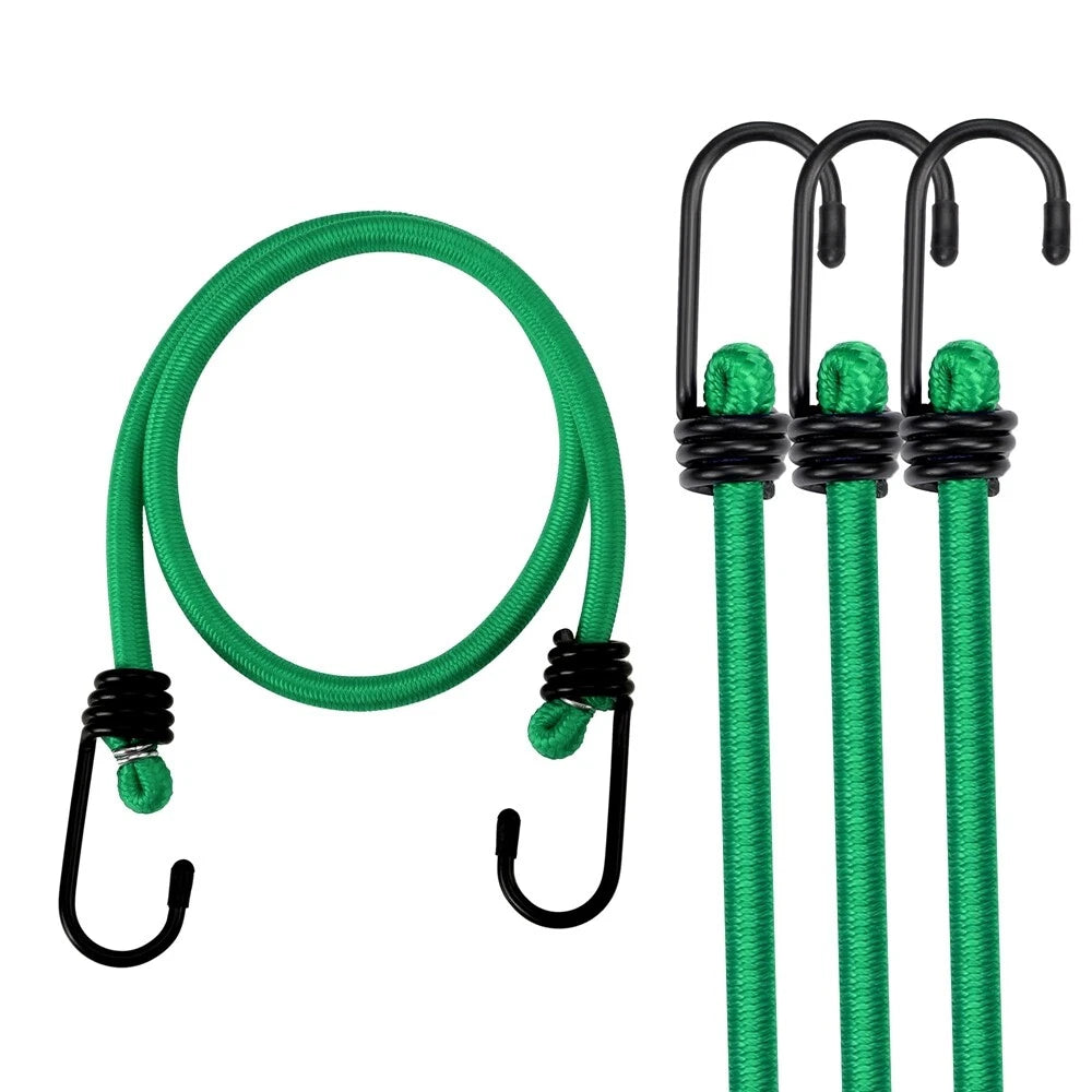 WORKPRO 24" Bungee Cord Strap 4-PACK Heavy Duty Tarp Bungie Elastic Tie Down Set